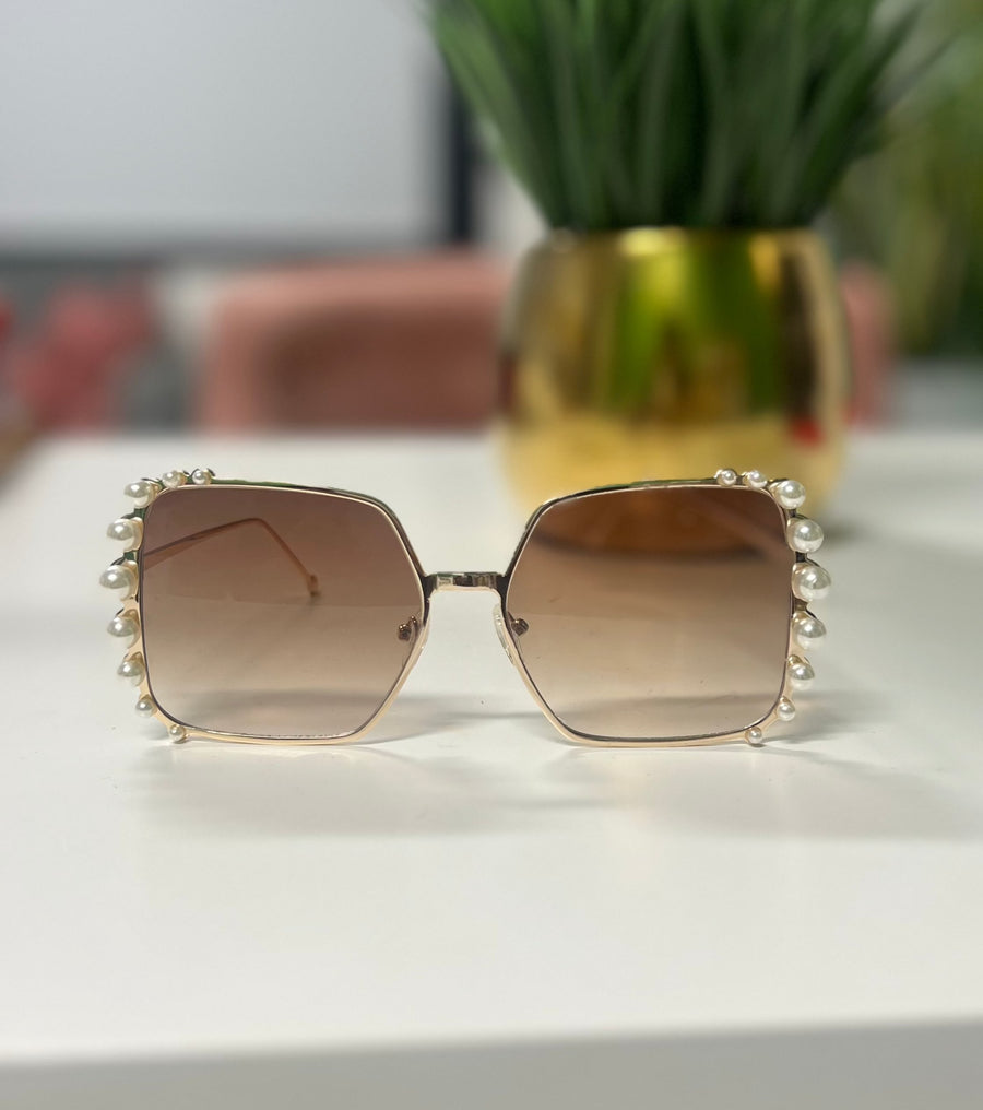 Pearl Sunglasses (pink or brown lens)