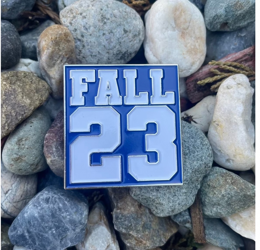 Fall 23 lapel pin -Blue