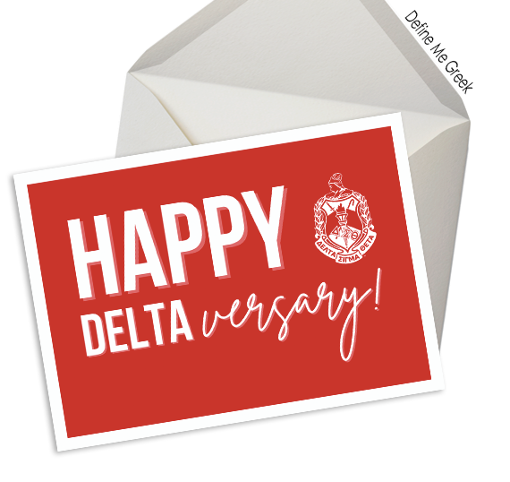 Happy DELTAversary Notecards