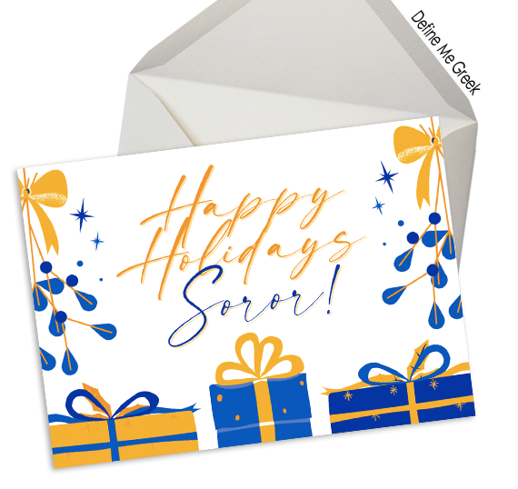 Happy Holidays Soror Notecards | Sigma Gamma Rho