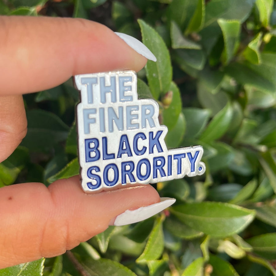 The Finer Black Sorority Lapel Pin