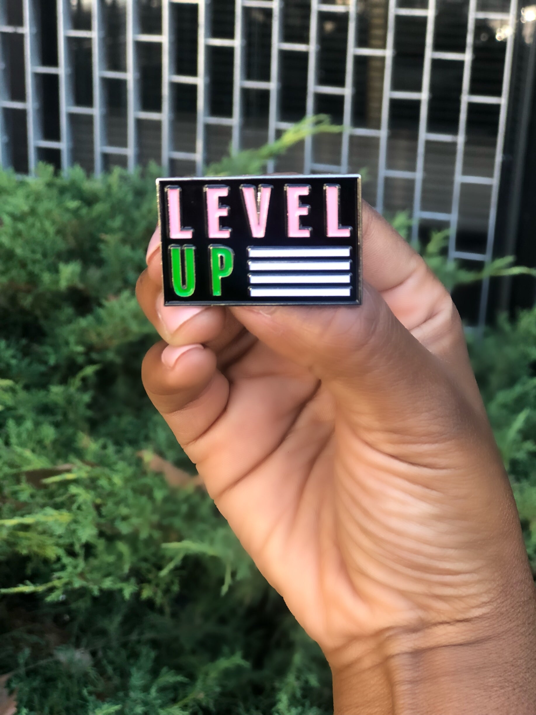 Level Up Lapel Pin – Define Me Greek