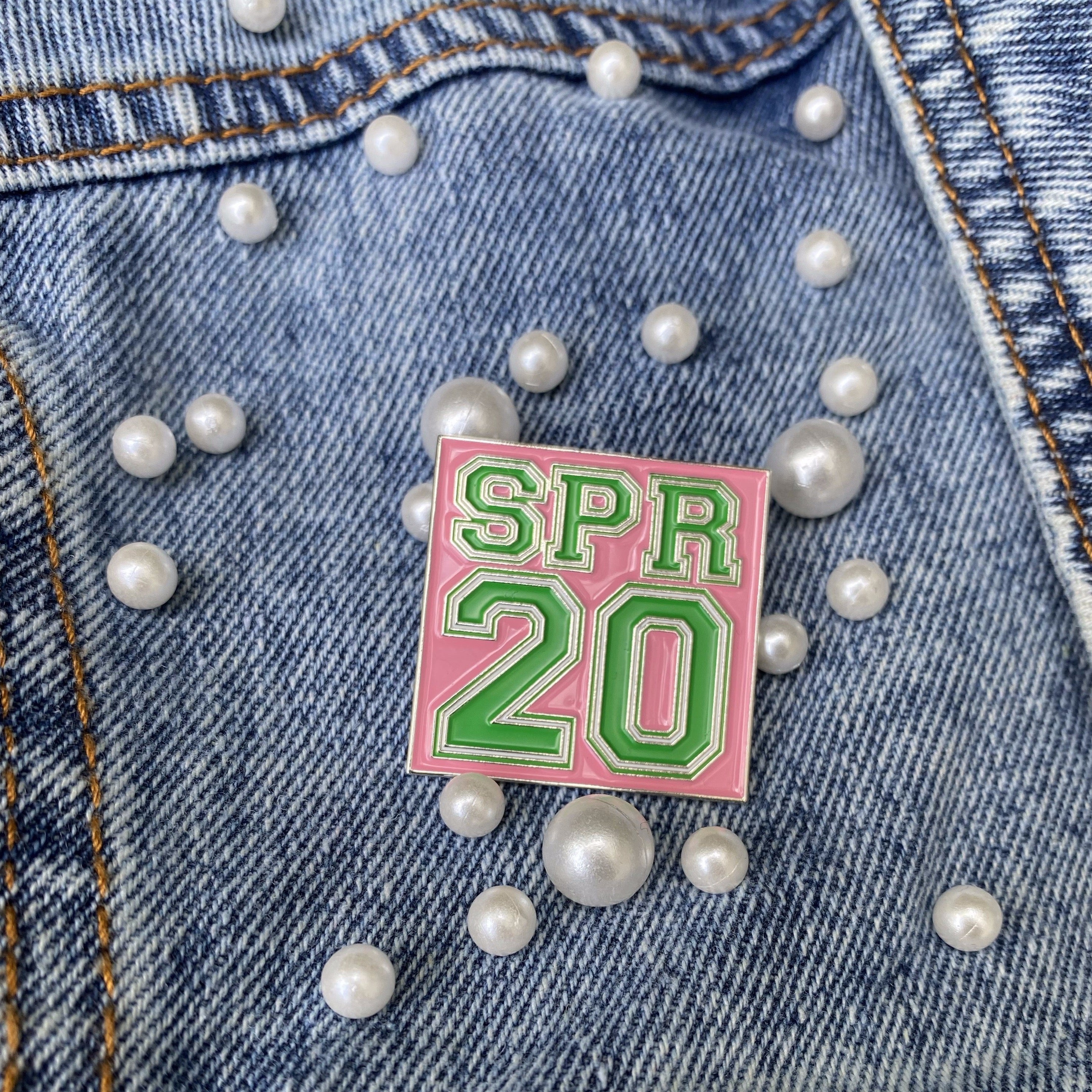 Spring 20 lapel pin Define Me Greek