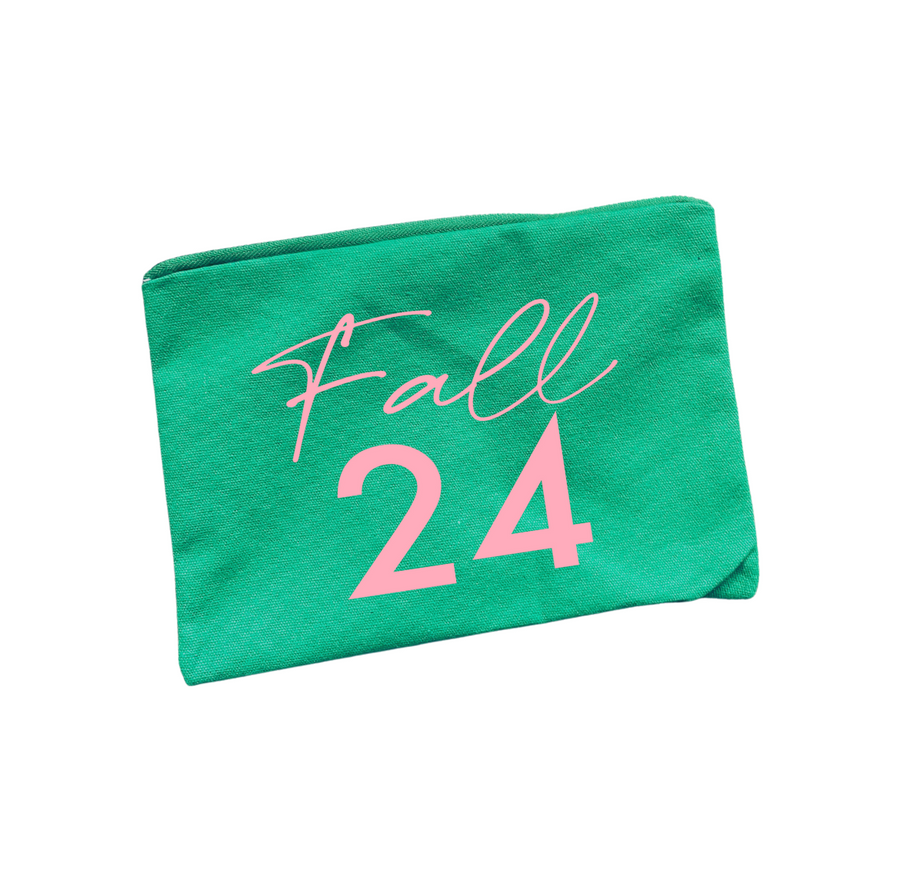 Fall '24 Mini Makeup Bag Green (Preorder)