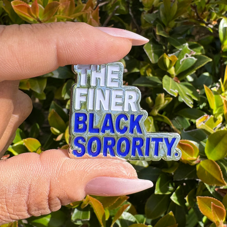 The Finer Black Sorority Lapel Pin