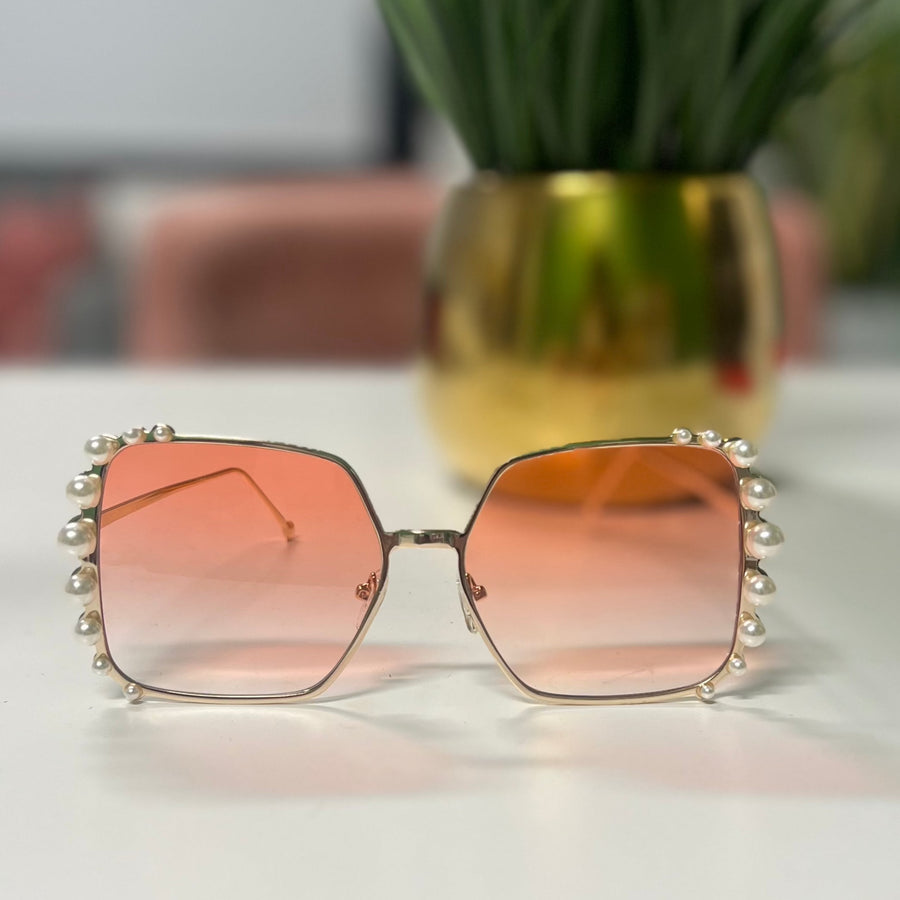 Pearl Sunglasses (pink or brown lens)