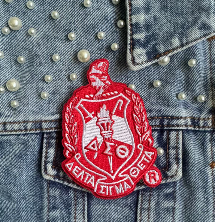 Delta Sigma Theta Shield Crest Embroidery Patch
