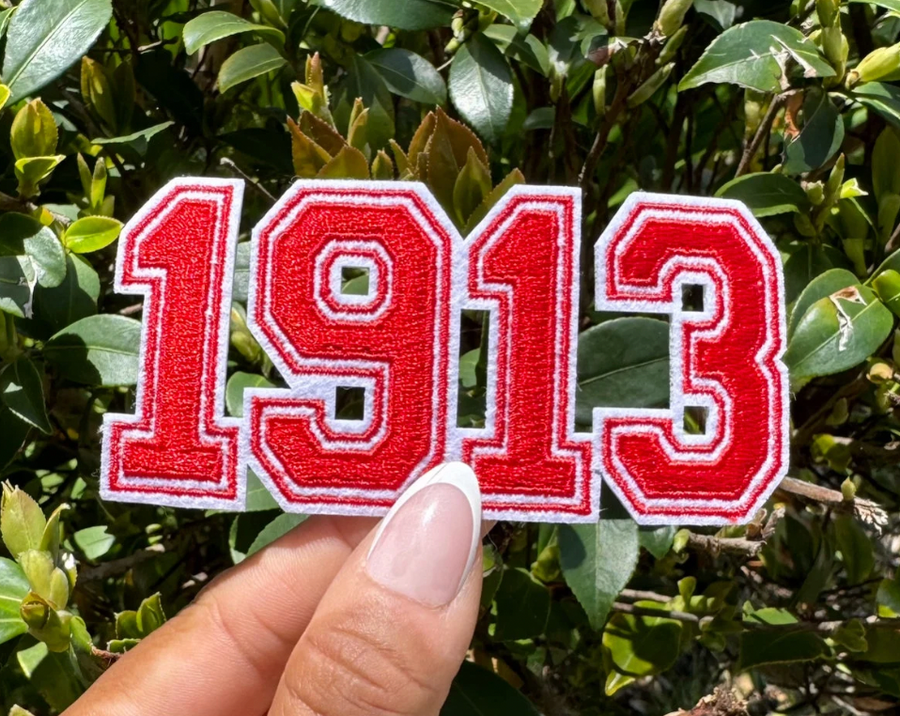 Delta Sigma Theta 1913 Founding Year Embroidery Patch