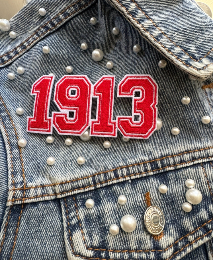 Delta Sigma Theta 1913 Founding Year Embroidery Patch