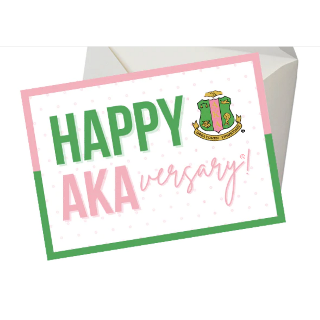 Happy AKAversary Note Cards Define Me Greek