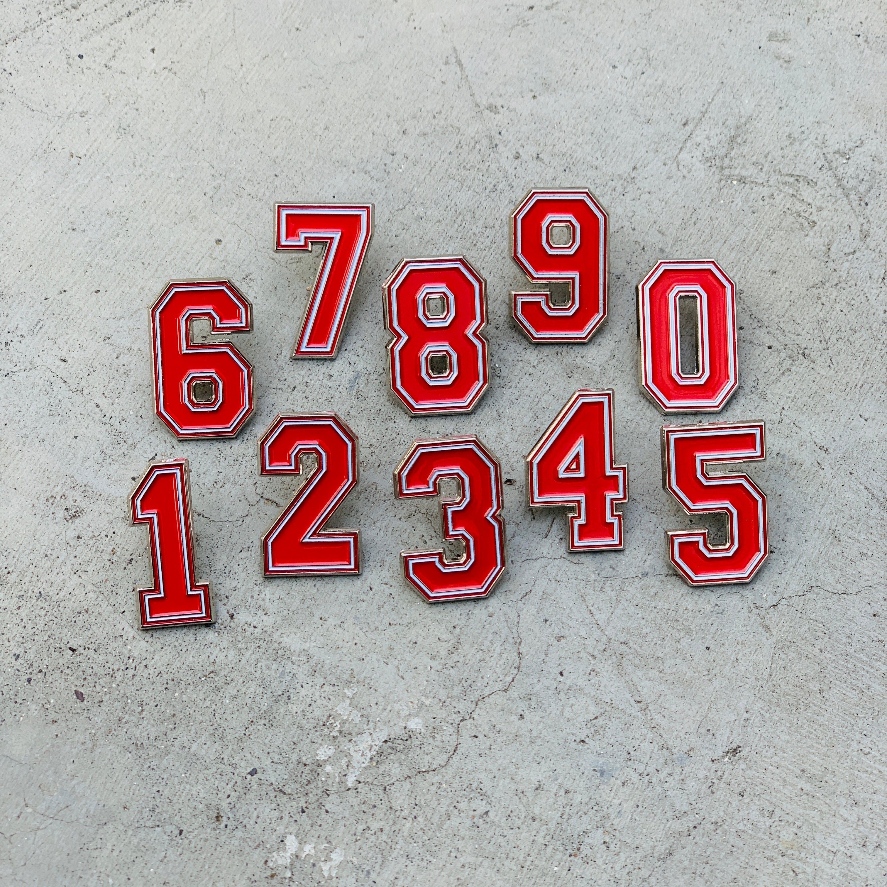 DST Number Lapel Pin