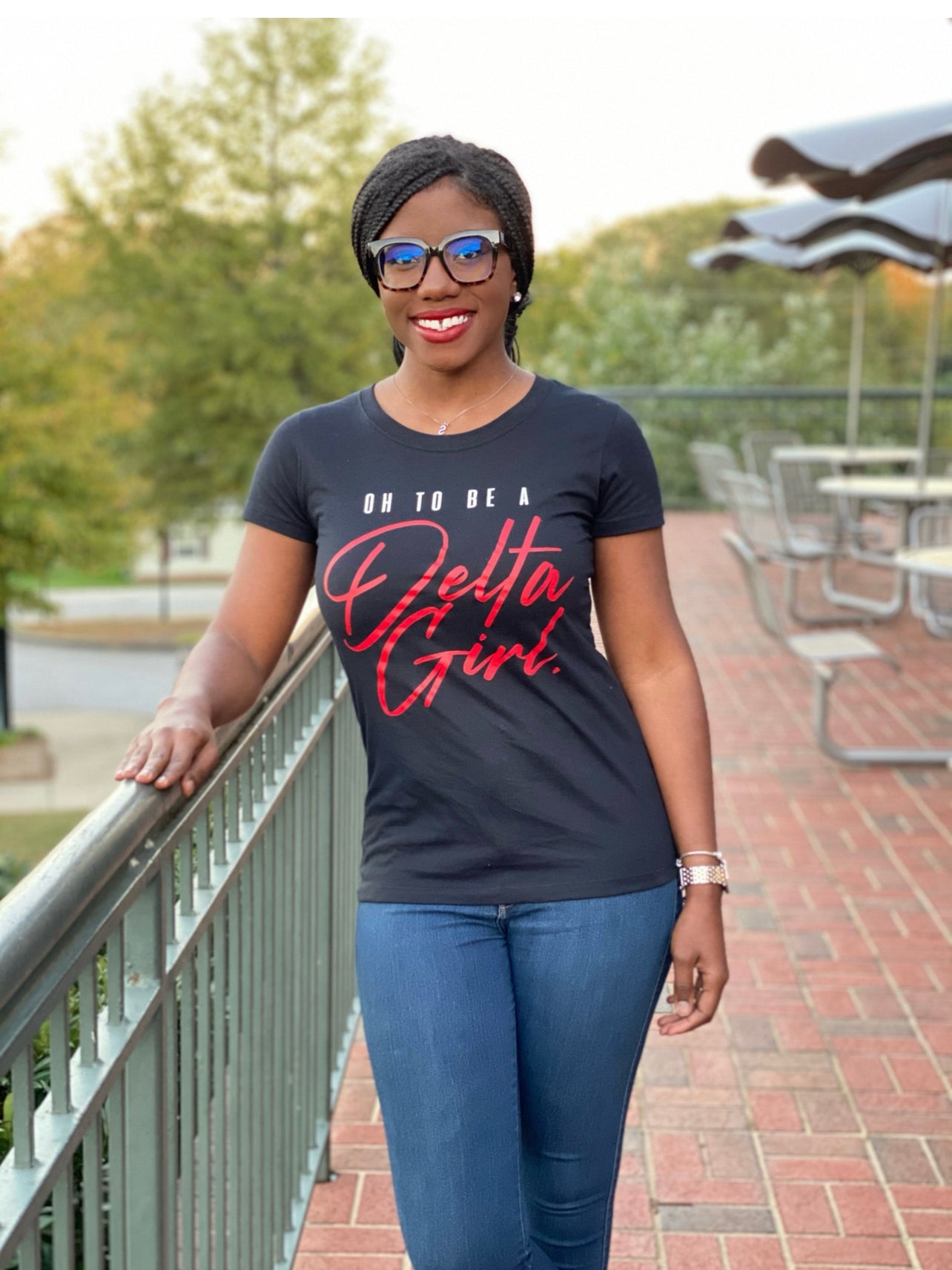 Oh to Be a Delta Girl Tee [Black]