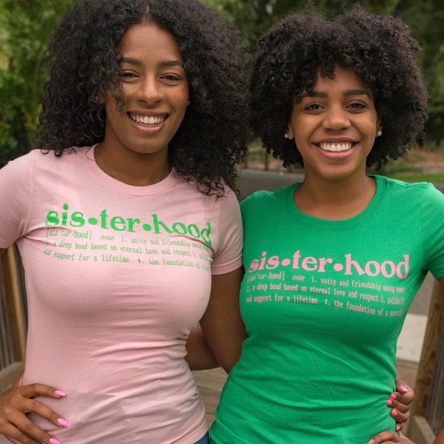 Sisterhood Tee (pink or green)