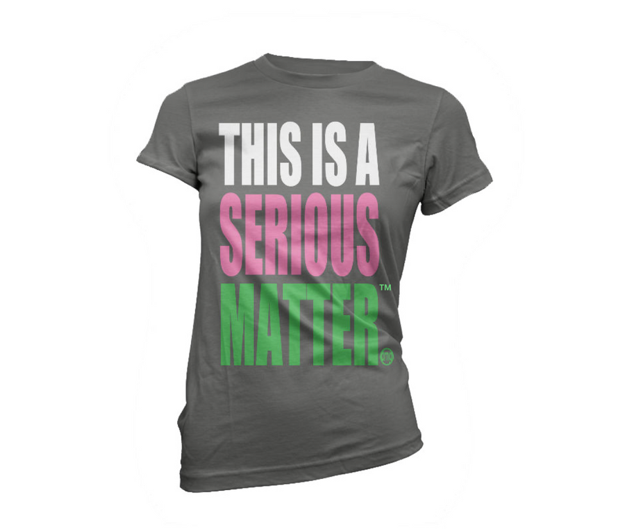 This Is A Serious Matter Tee - Grey