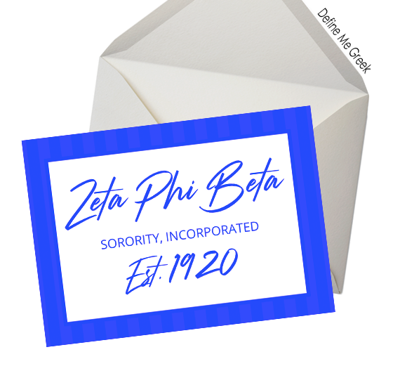 Zeta Phi Beta Est. 1920 Note Cards