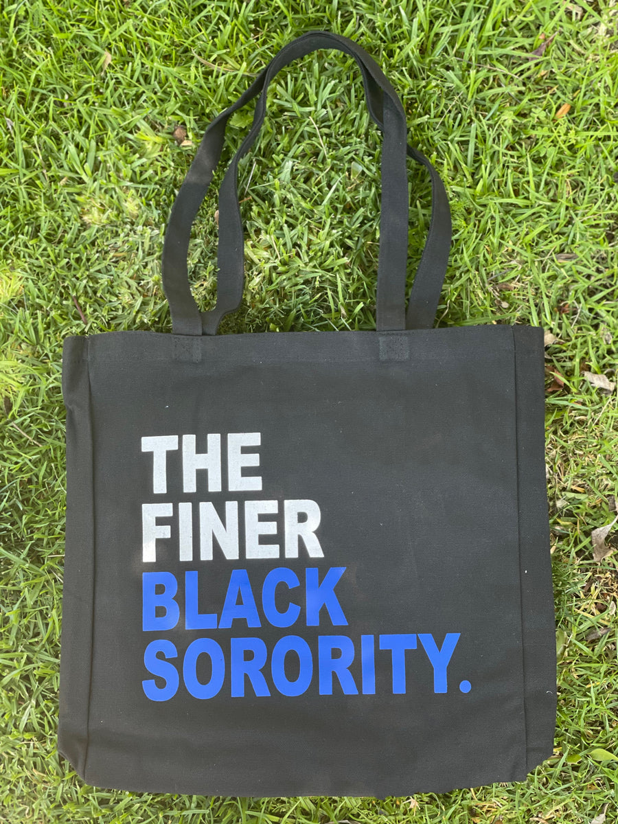 The Finer Black Sorority tote bag