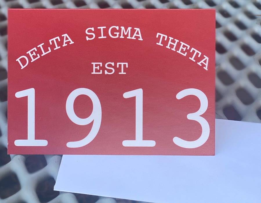Delta Sigma Theta Est. 1913 notecards
