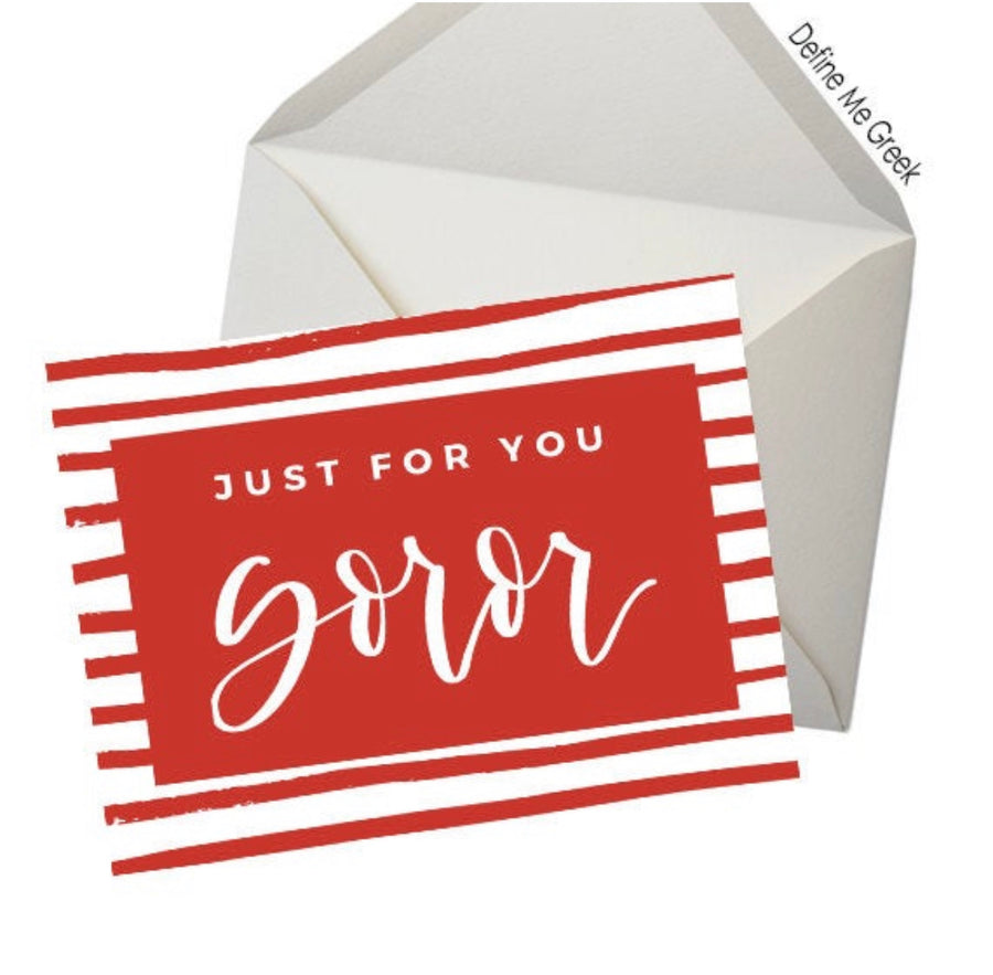 Just for You Soror Note Cards | DST